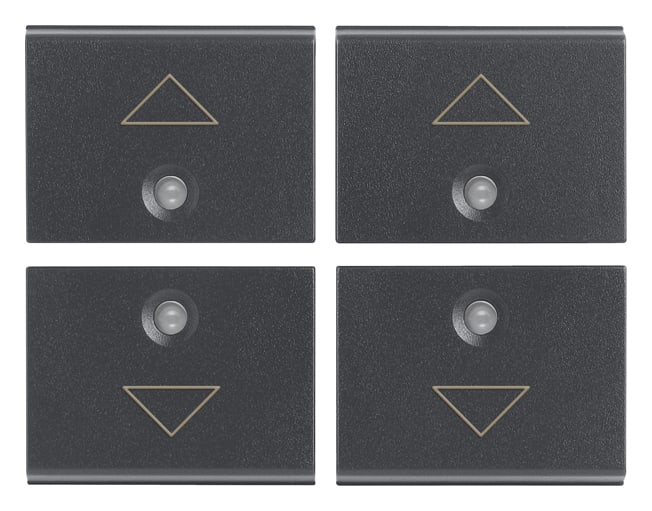 VIMAR SPA - VIW16841.3 Quattro mezzi tasti 1M freccia grigio