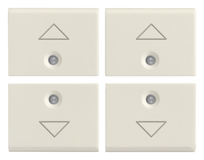 VIMAR SPA - VIW16841.3.B Quattro mezzi tasti 1M freccia bianco