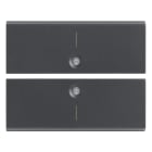 VIMAR SPA - VIW16842.1 DUE MEZZI TASTI 2M SIMBOLO I GRIGIO
