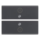 VIMAR SPA VIW16842.2 DUE MEZZI TASTI 2M SIMBOLO I O GRIGIO