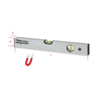 BM SPA - BMM016960206 Livelle con base magnetica in alluminio profilato anodizzato con due fiale infrangibili