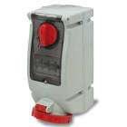 ROSI MATERIALE ELETT RCO17.416R6MT PR BLOC VERT PARETE IP67 MT 5P 16A 380V