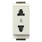 VIMAR SPA - VIW17044.B PRESA 2P 15A USA+EU D4,8MM BIANCO