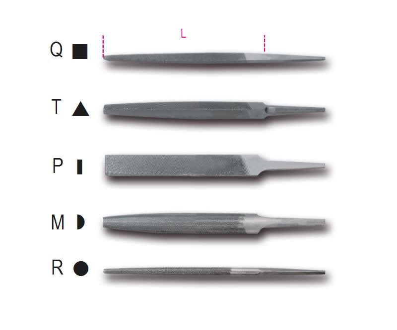 BM SPA - BMM017180027 Lime a taglio mezzodolce 6' senza impugnatura