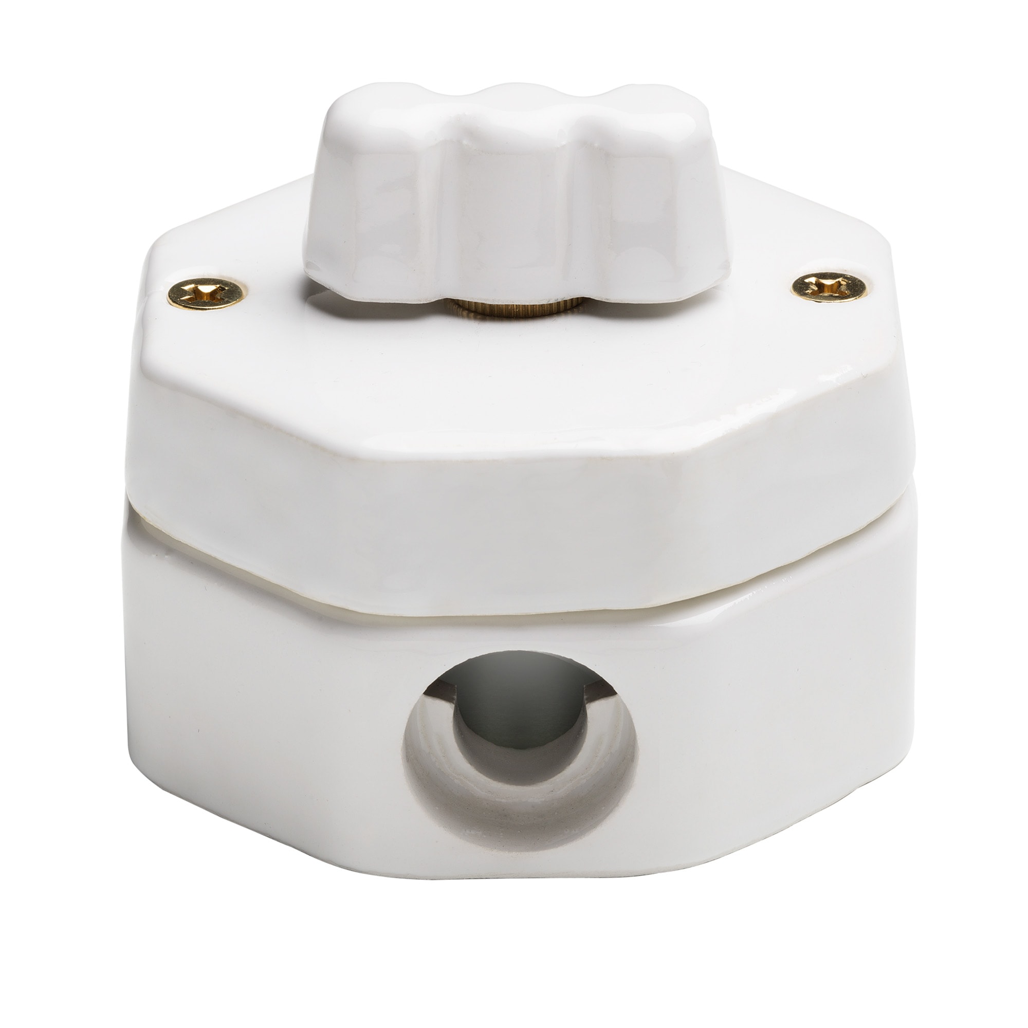 LE PROLUNGHE SAS PRG17262/2 PULSANTE ROT. 10A 250V C/BASE 2FORI