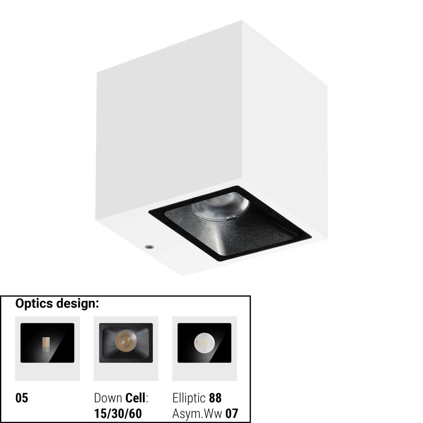 LINEA LIGHT (ILED) - ILD76321W05 CUBIT 1 1L MONO 11WAC ON/OFF BG