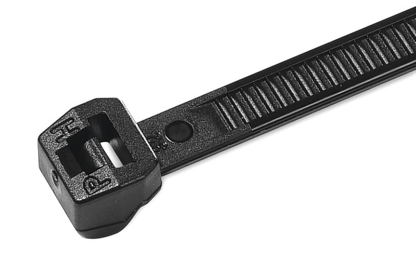 HELLERMANNTYTON Srl HEE118-04900 FASCETTA DENTATURA EST. 200X3.4 NERO T30