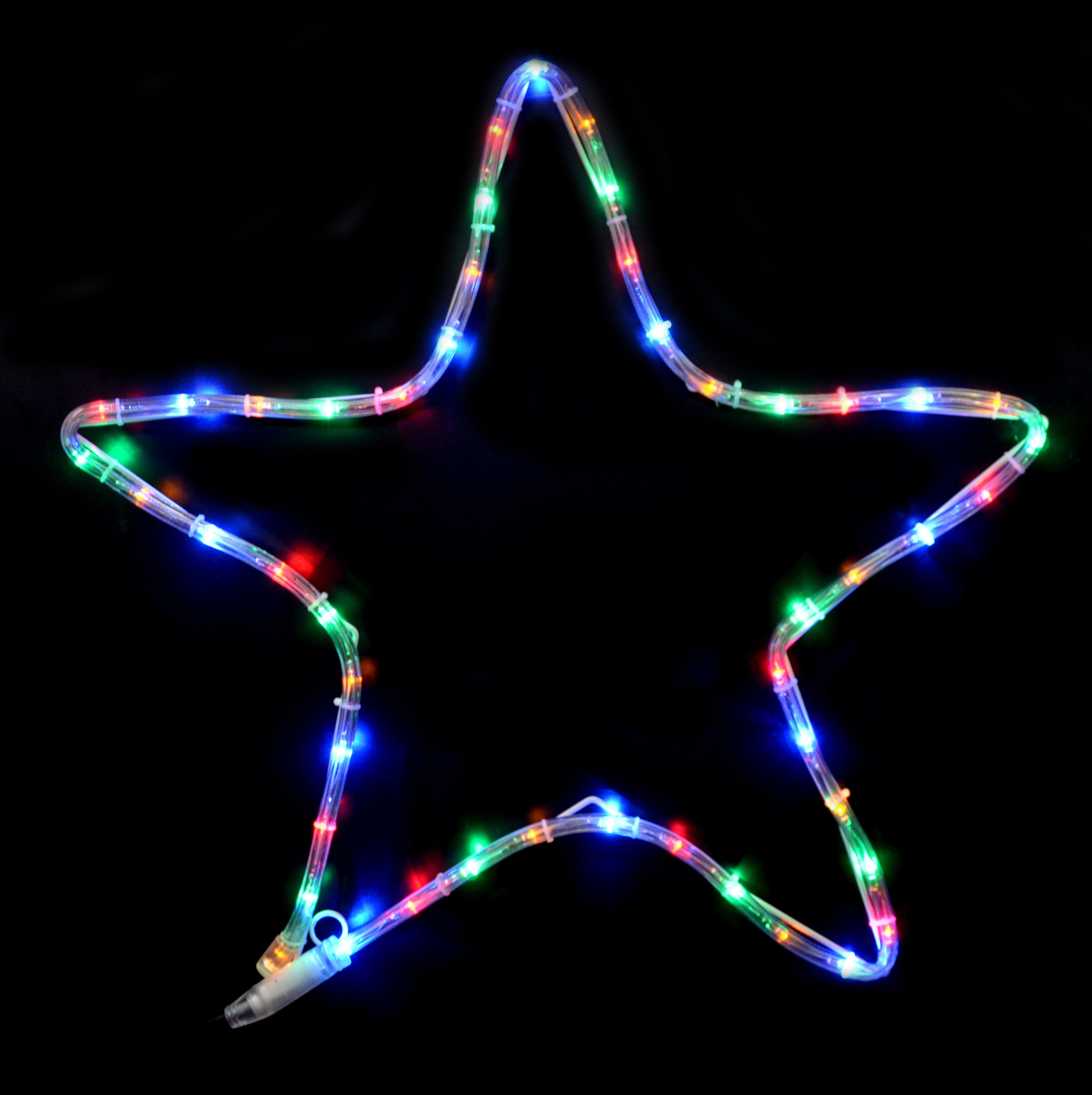 GIOCOPLAST NATALE SP GCP17518004 STELLA C/ TUBO LED MULTICOL,48LED 55CM X