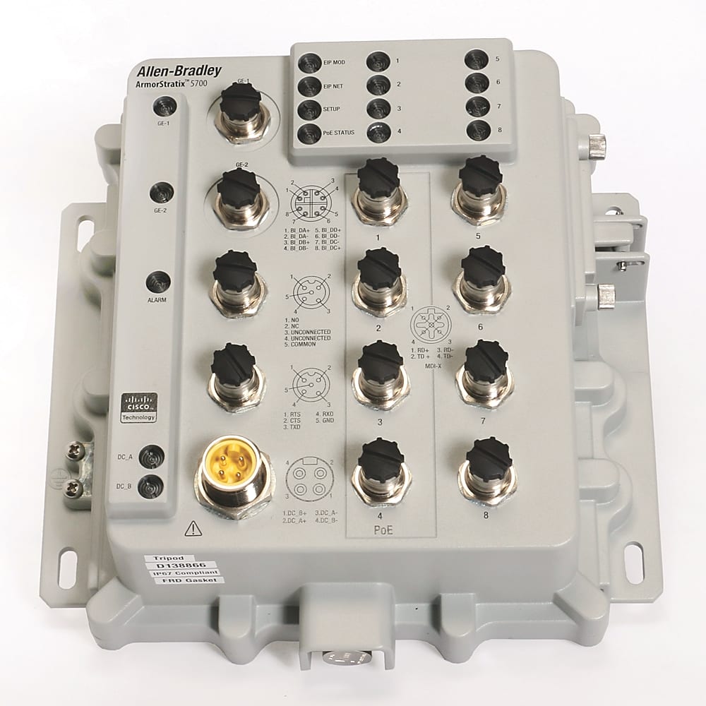 ROCKWELL AUTOMATION RCK1783-ZMS4T4E2TGP ARMORSTRATIX 5700 10 PORT MANAGED SWITCH