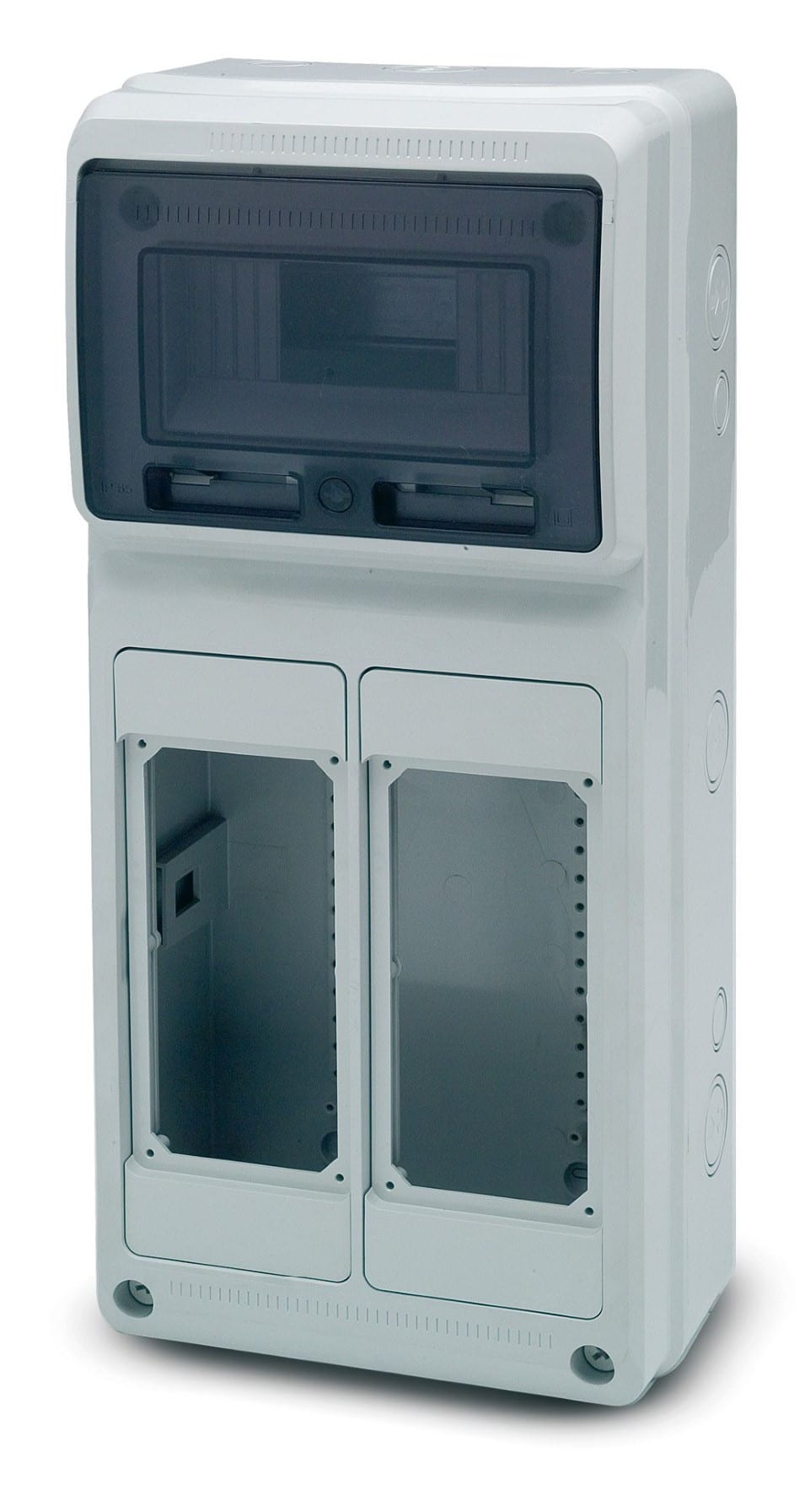 ROSI MATERIALE ELETT - RCO18.3008 CASSETTA PER 2 PRESE INT. VERT. SERIE 19