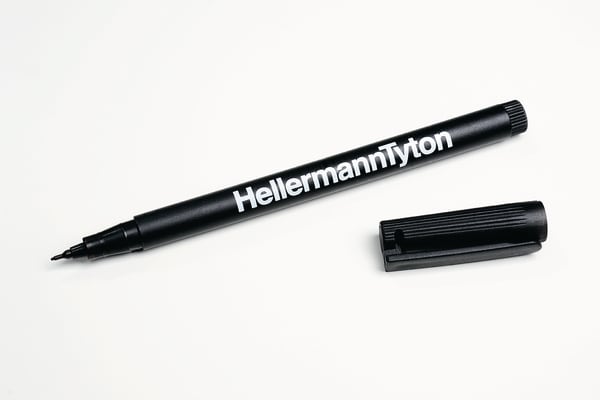 HELLERMANNTYTON Srl HEE500-50820 PENNARELLO INDELEBILE T82S-BK
