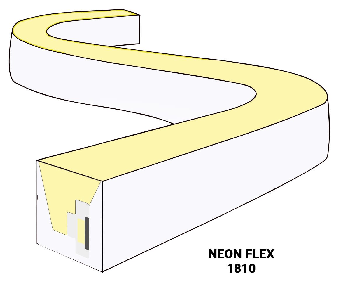 ELCOM SRL - EOW05886 NEONFLEX 1810 14,9W/M 40K 24V 5M IP65