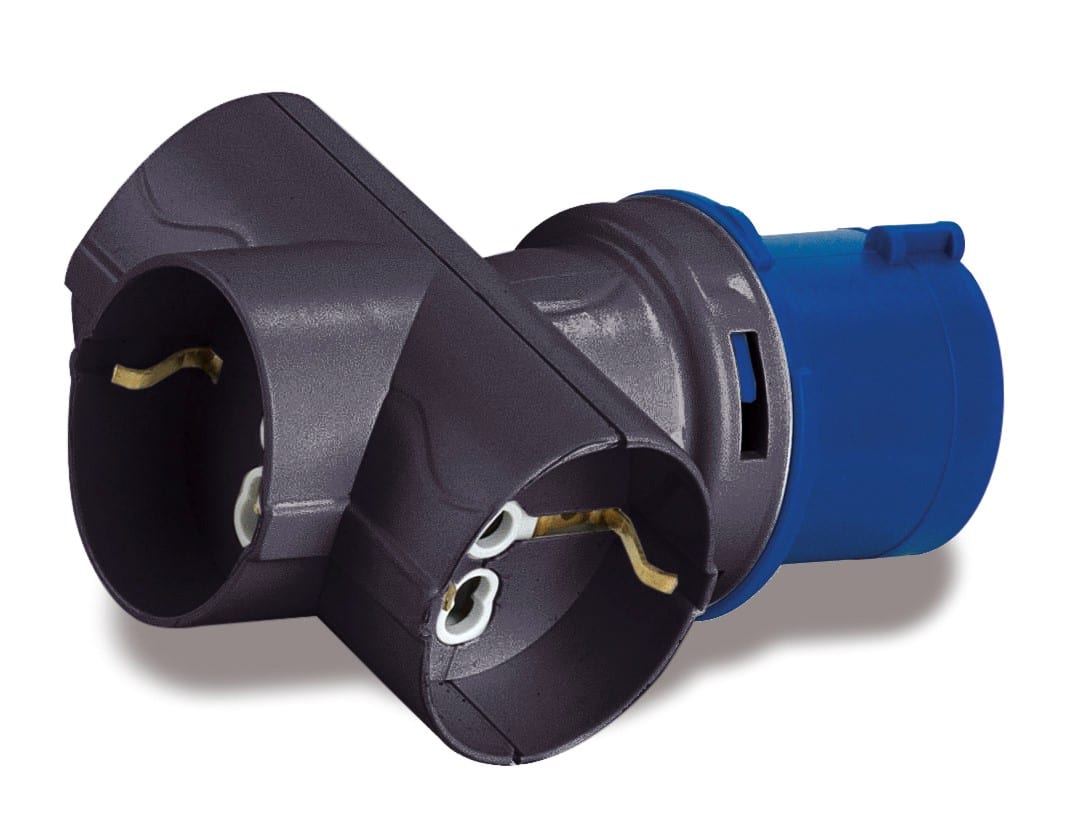 ROSI MATERIALE ELETT RCO1879 ADATT. SPINA CEE-3 SCHUKO BIV 16A 220V I