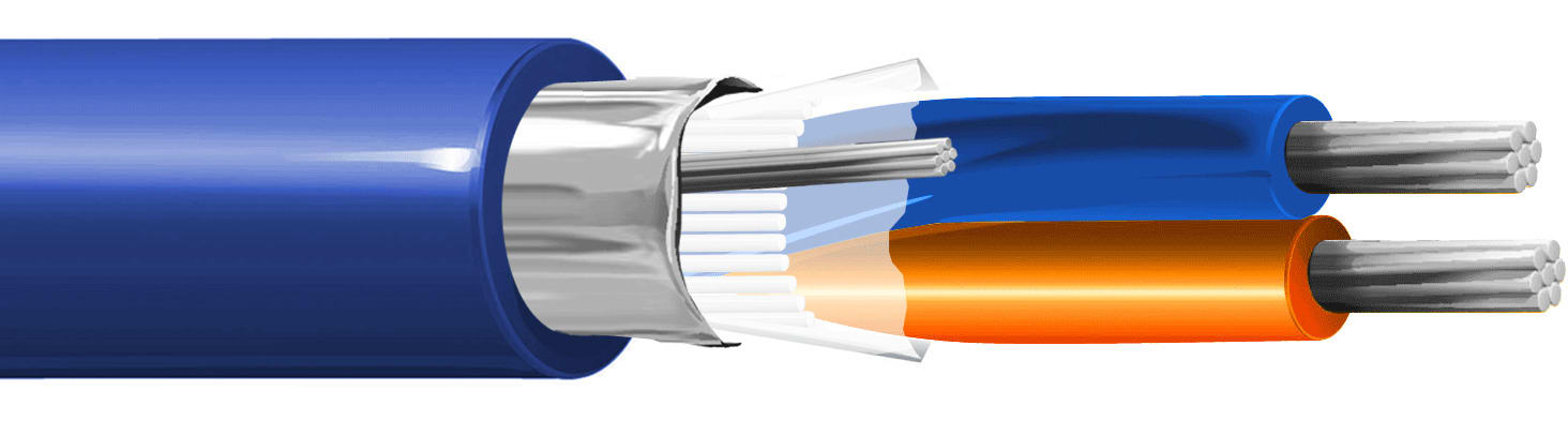 ITC INDUSTRIA TECNIC - ITC18F7HBHM100 1X2 AWG18 FTP PROFIBUS LSZH BLU M.100 Ec