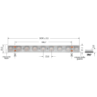 ELCART DISTRIBUTION ERT186540200 WALL WASHER 15WM 24V BN IP67 CR90