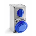 ROSI MATERIALE ELETT RCO19.3216B6 PR BLOC VERT+FONDO IP67 3P 16A 220V