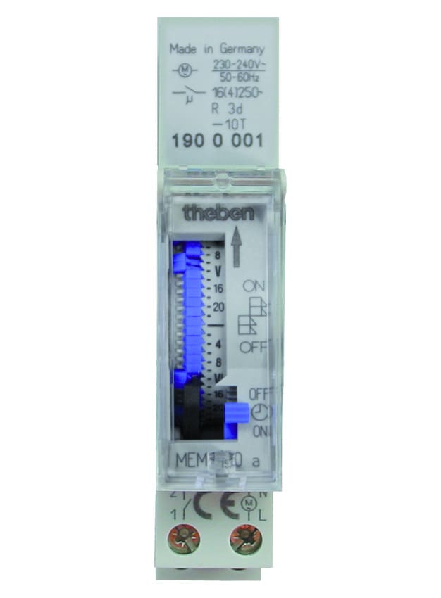 THEBEN SRL THE1900001 MEM 190 A INT.TEMPO 1M/DIN 7G SEGM. 1CAN