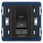 VIMAR SPA - VIW19018.CK Interruttore 2P 45A COOKER grigio