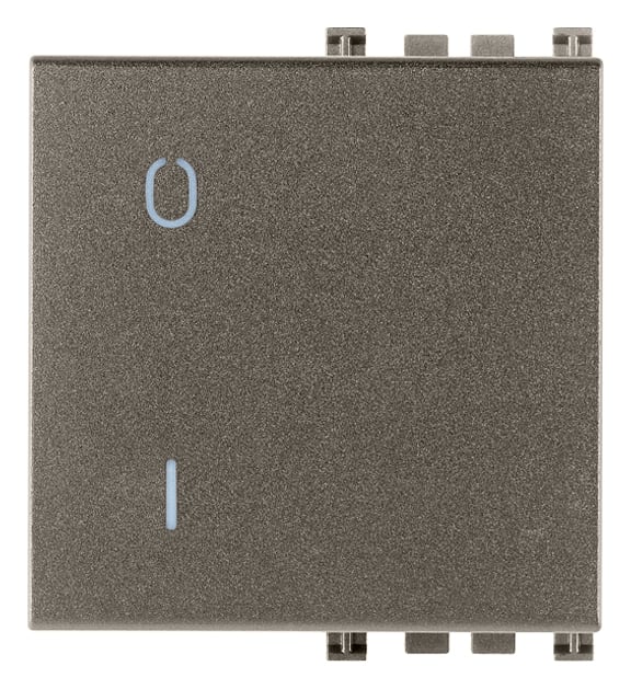 VIMAR SPA - VIW19022.99.M Tasto 2M simbolo O I Metal