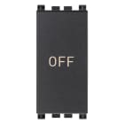 VIMAR SPA - VIW19056.33 PULSANTE 1P NO+NC 10A SIMBOLO OFF GRIGIO