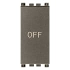 VIMAR SPA VIW19056.33.M PULSANTE 1P NO+NC 10A SIMBOLO OFF METAL