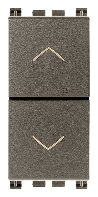 VIMAR SPA - VIW19062.M DUE PULSANTI INTERBLOCC. NO+NO 10A METAL