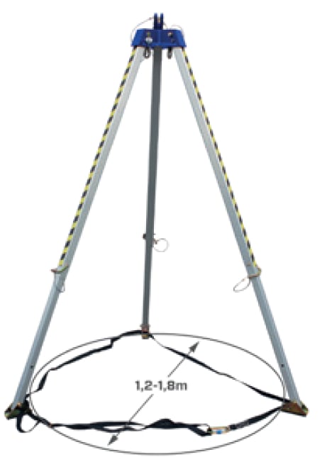 OCMEI SRL - OCM1920056 TREPPIEDI DIAM.1,2-1,8M EN 795B ATEX -II