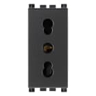 VIMAR SPA - VIW19203.AB PRESA 2P+T 16A P17/11 ANTIBATT. GRIGIO