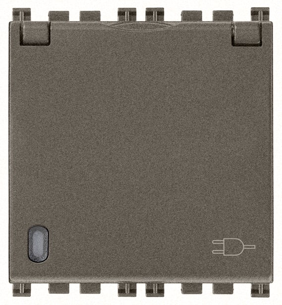 VIMAR SPA - VIW19208.C.M PRESA SICURY 2P+T 16A DE + COPER. METAL