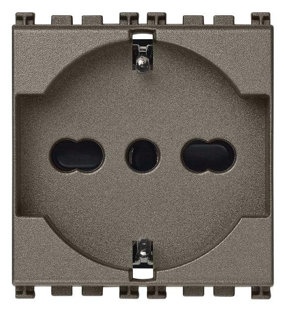 VIMAR SPA - VIW19210.M PRESA 2P+T 16A UNIVERSALE METAL