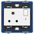 VIMAR SPA VIW19215.B PRESA 2P+T 5A INGLESE INTERR. BIANCO
