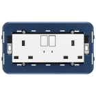 VIMAR SPA - VIW19222.B 2 PRESE 2P+T 13A INGLESE INTERR. BIANCO