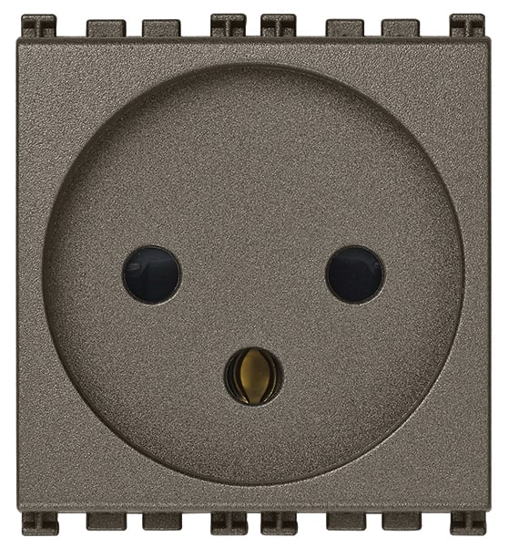 VIMAR SPA - VIW19240.M PRESA SICURY 2P+T 16A ISRAELIANO METAL