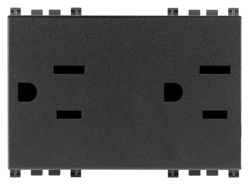 VIMAR SPA - VIW19243 2 prese SICURY 2P+T 15A USA+SASO grigio