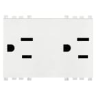 VIMAR SPA - VIW19243.B 2 prese SICURY 2P+T 15A USA+SASO bianco
