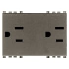 VIMAR SPA - VIW19246.M Due prese 2P+T 15A USA+SASO Metal