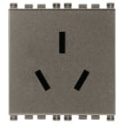 VIMAR SPA - VIW19254.M Presa SICURY 2P+T 16A cinese Metal