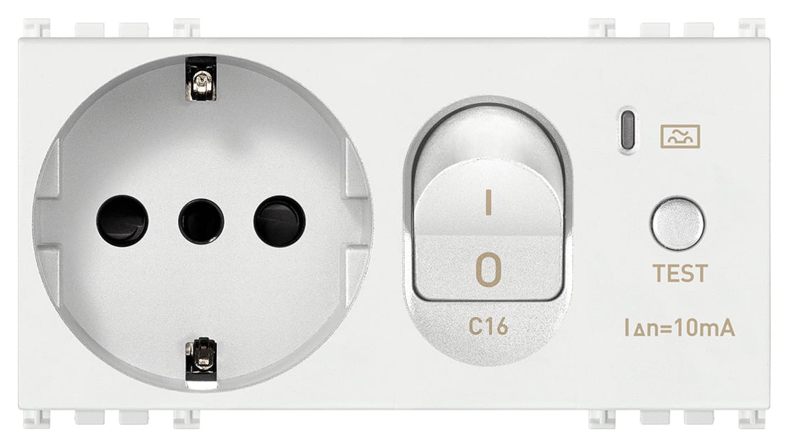 VIMAR SPA VIW19286.B PRESA 2P+T 16A P30 INTB+MTDIFFC16 BIANCO