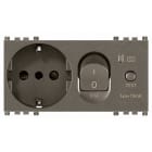 VIMAR SPA VIW19286.M PRESA 2P+T 16A P30 INTB+MTDIFF C16 METAL