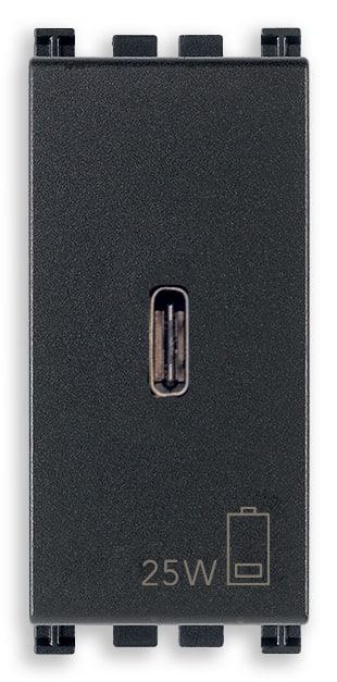 VIMAR SPA - VIW19292.C.25 ALIMENTATORE USB C PD 25W GRIGIO