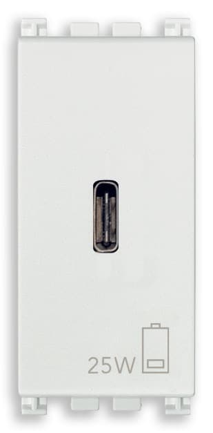 VIMAR SPA - VIW19292.C.25.B ALIMENTATORE USB C PD 25W BIANCO