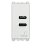 VIMAR SPA VIW19292.CC.B ALIMENTATORE USB C+C 15W 3A 5V 1M BIANCO