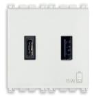 VIMAR SPA VIW19295.AC.B ALIMENTATORE USB A+C 15W 3A 5V 2M BIANCO
