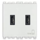 VIMAR SPA VIW19295.CC.B ALIMENTATORE USB C+C 15W 3A 5V 2M BIANCO