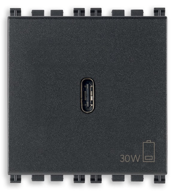 VIMAR SPA VIW19298 ALIMENTATORE USB C 30W PD GRIGIO