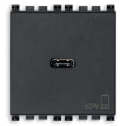 VIMAR SPA VIW19298.60 ALIMENTATORE USB C 60W PD GRIGIO