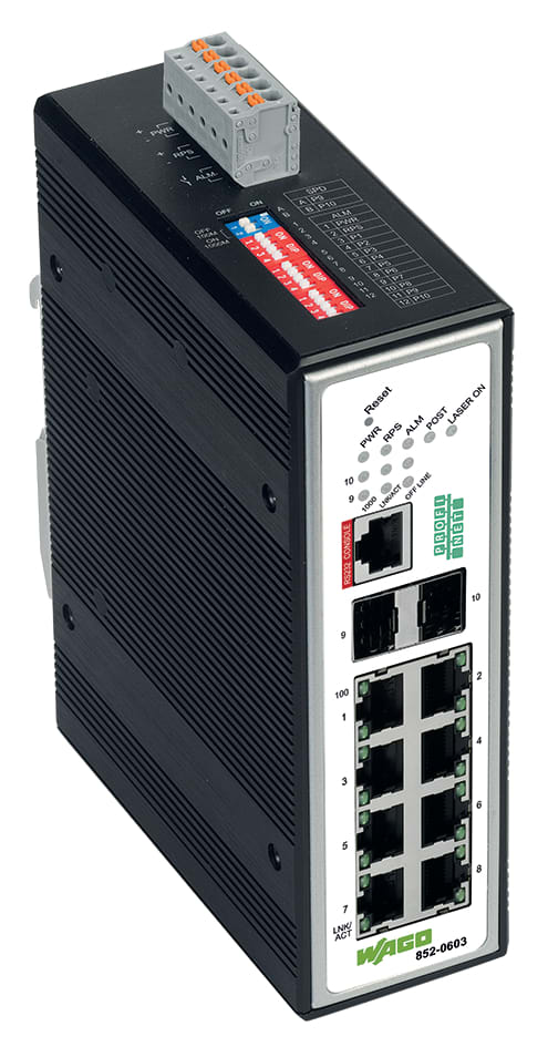 WAGO ITALIA SRL WAG852-603 SWITCH GESTITO 8 PORTE, 2 SLOT, 1000BASE