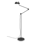 LINEA LIGHT-STILNOVO SNV9082 TOPO PIANTANA NERO R9005 LUCIDO