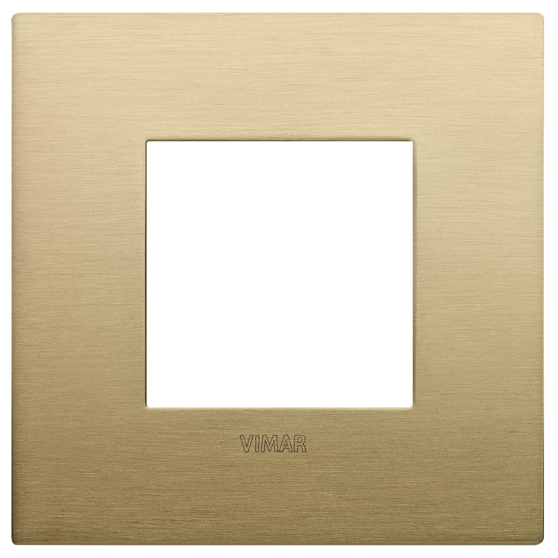 VIMAR SPA - VIW19642.12.01 PLACCA CLASSIC 2M OTTONE SPAZZOLATO