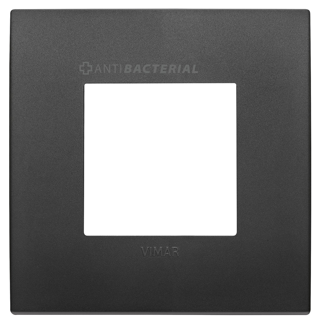 VIMAR SPA - VIW19642.AB.71 PLACCA CLASSIC 2M ANTIBATTERICO NERO